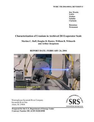 Characterization of Uranium in Archived 2H Evaporator Scale