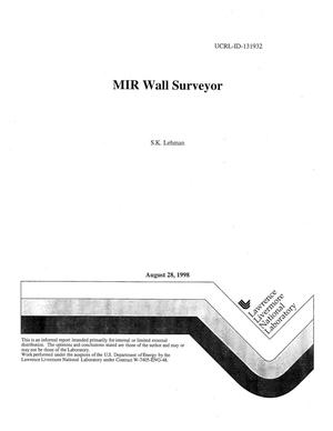 MIR wall surveyor