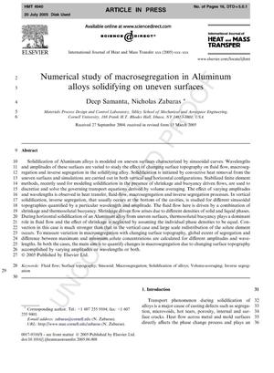 A Combined Experimental and Computational Approach for the Design of Mold Topography that Leads to Desired Ingot Surface and Microstructure in Aluminum Casting.