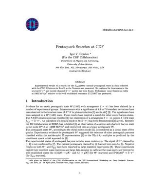 Pentaquark Searches at CDF