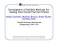Presentation: Development of Reliable Methods for Sealing Solid Oxide Fuel Cell Sta…