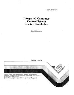 Integrated computer control system startup simulation