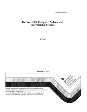 The year 2000 computer problem and international security