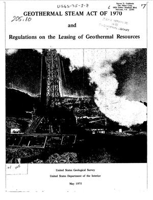 Geothermal Steam Act of 1970 and Regulations on the Leasing of Geothermal Resources