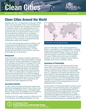 Clean Cities Around the World