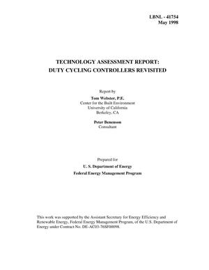 Technology Assessment Report: Duty Cycling Controllers Revisited