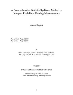 A Comprehensive Statistically-Based Method to Interpret Real-Time Flowing Measurements