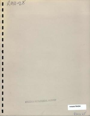 Primary view of object titled 'Vanadium Deposits in the Carrizo Mountains District, Navajo Indian Reservation, Northeastern Arizona and Northwestern New Mexico'.