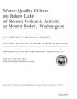 Report: Water-Quality Effects on Baker Lake of Recent Volcanic Activity at Mo…