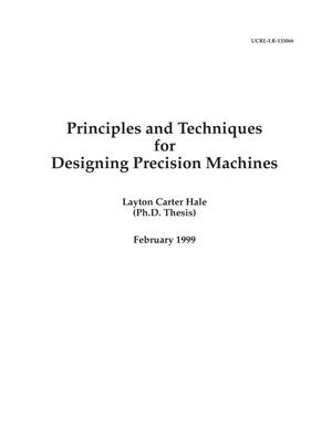 Principles and techniques for designing precision machines