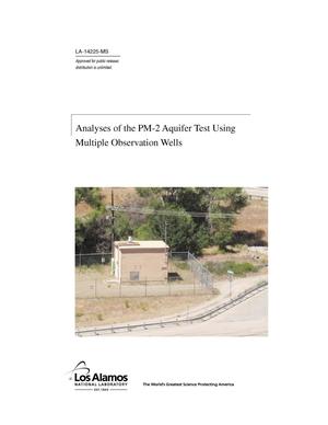 Analyses of the PM-2 Aquifer Test Using Multiple Observation Wells