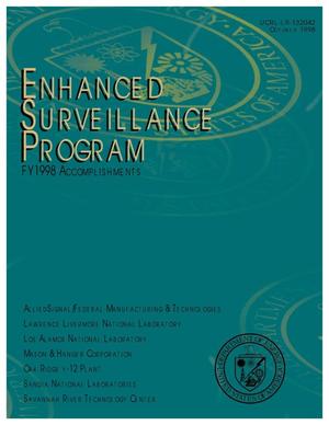 Enhanced surveillance program FY1998 accomplishments