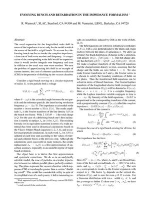 Evolving bunch and retardation in the impedance formalism
