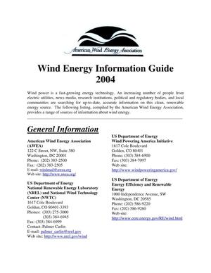 Wind Energy Information Guide 2004