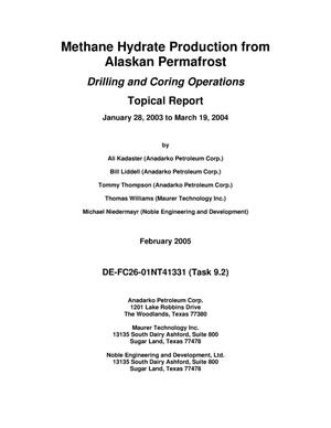 METHANE HYDRATE PRODUCTION FROM ALASKAN PERMAFROST