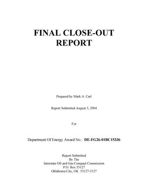 FINAL CLOSE-OUT REPORT