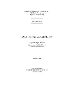 LCLS prototype undulator report.