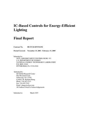 IC-BASED CONTROLS FOR ENERGY-EFFICIENT LIGHTING