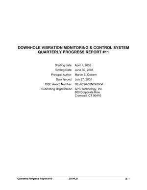 DOWNHOLE VIBRATION MONITORING & CONTROL SYSTEM