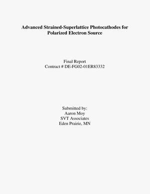 Advanced Strained-Superlattice Photocathodes for Polarized Electron Sources