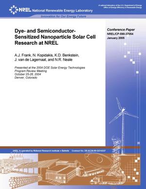 Dye- and Semiconductor-Sensitized Nanoparticle Solar Cell Research at NREL