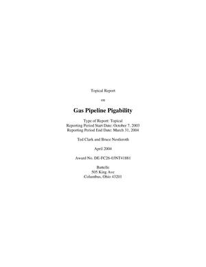 Gas Pipeline Pigability