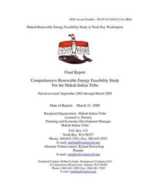 Comprehensive Renewable Energy Feasibility Study for the Makah Indian Tribe