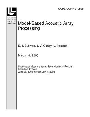 Model-Based Acoustic Array Processing
