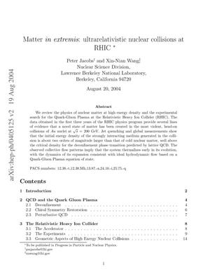 Matter in extremis: Ultrarelativistic nuclear collisions at RHIC