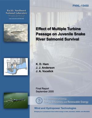 Effect of Multiple Turbine Passage on Juvenile Snake River Salmonid Survival