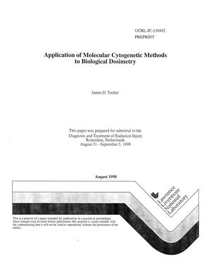 Application of molecular cytogenetic methods to biological dosimetry