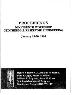 Nineteenth workshop on geothermal reservoir engineering: Proceedings