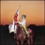 Thumbnail image of item number 1 in: '[Girl holding a flag rides on horseback]'.