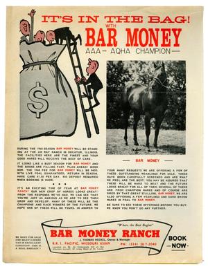 [Bar Money Advertisement]