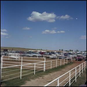 [Cars parked for the Jerry Wells Sale or Horse Show]