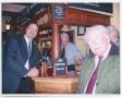 Thumbnail image of item number 1 in: '[Cedric Dickens and man in bar]'.
