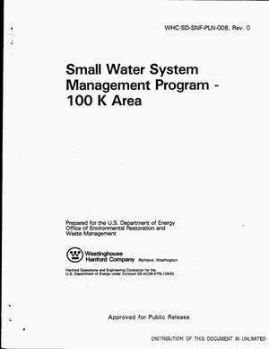 Small Water System Management Program: 100 K Area