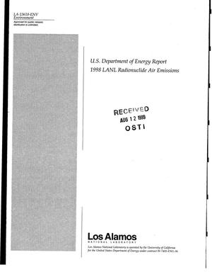 U.S. Department of Energy Report 1998 LANL Radionuclide Air Emissions