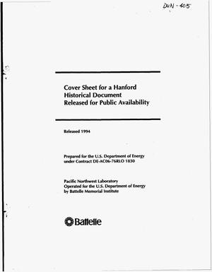 Presentation to the advisory committee on reactor safeguards, September 10, 1965, at Hanford