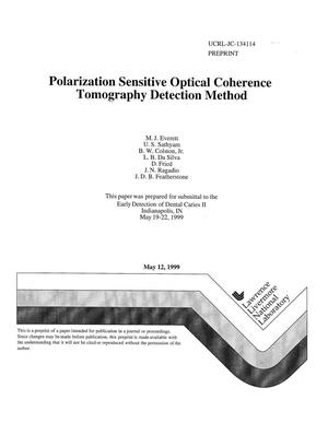 Polarization sensitive optical coherence tomography detection method
