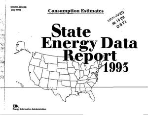 State energy data report 1993: Consumption estimates