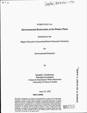 Environmental restoration at the Pantex Plant. Quarterly progress report, April 12, 1995--June 30, 1995