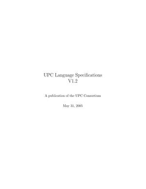 UPC Language Specifications V1.2