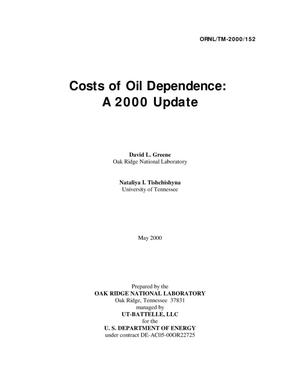 Costs of Oil Dependence: A 2000 Update