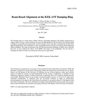 Beam-based alignment at the KEK-ATF damping ring