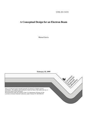 A conceptual design for an electron beam