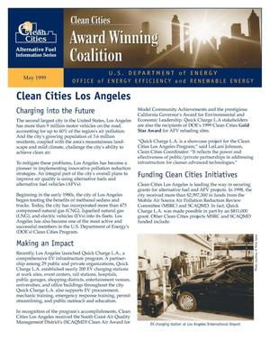 Clean Cities Award Winning Coalition: Los Angeles