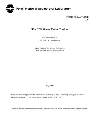 The CDF silicon vertex tracker