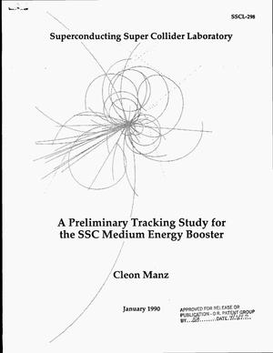 A preliminary tracking study for the SSC Medium Energy Booster