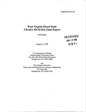 West Virginia Diesel Study, CRADA MC96-034, Final Report